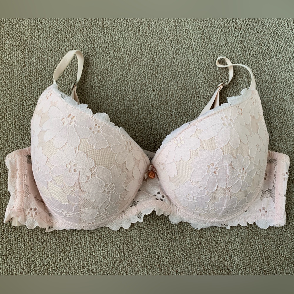 Marilyn Monroe Pastel Pink Floral Bra